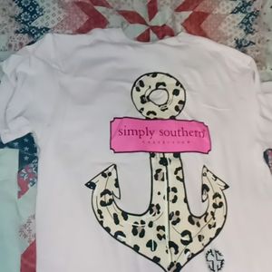 Simply southern women medium leopard print anchor